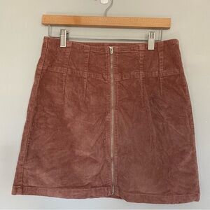 Jolt Mauve Pink Corduroy Mini Skirt Size Medium